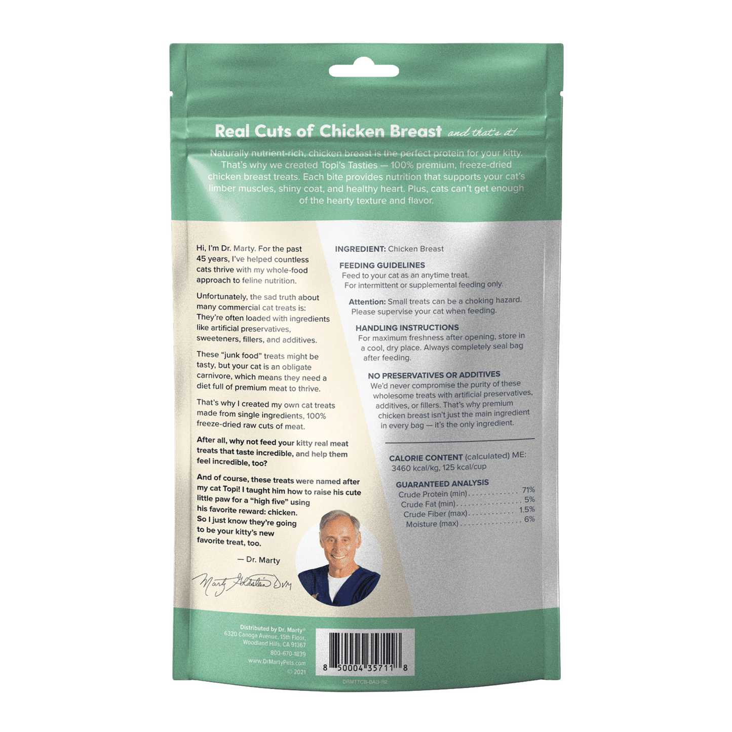 DR. MARTY Topi¡¯s Tasties Freeze-Dried Raw Chicken Breast Cat Treats