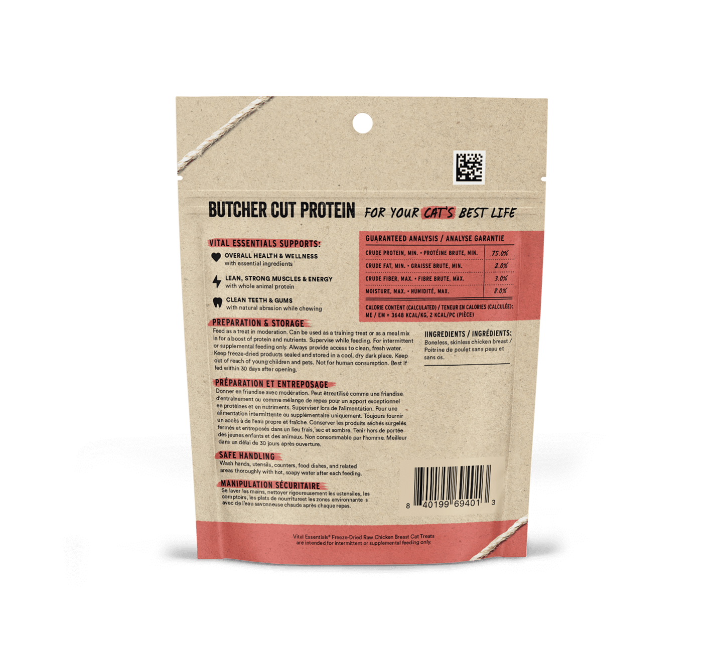 Vital Essentials Freeze-Dried Chicken Breast Cat Treats