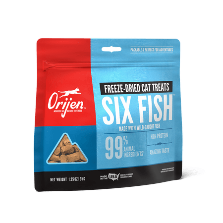 Orijen Grain Free Six Fish Freeze Dried Cat Treats
